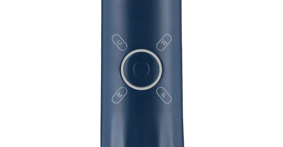 SEYSSO Planet NeptunX Sonic Toothbrush control panel with elegant navy finish.