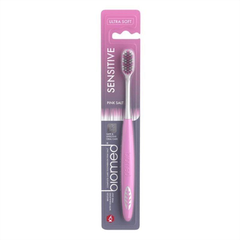 BIOMED Pink Salt Sensitive Toothbrush (Ultra Soft).