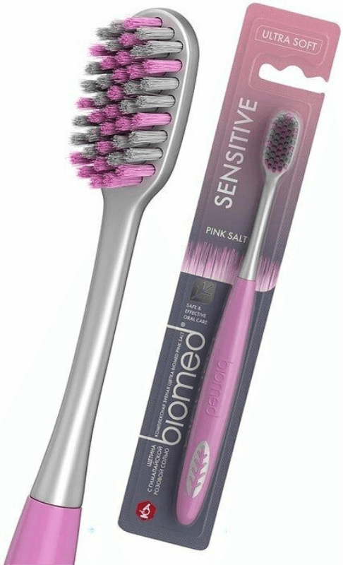 BIOMED Pink Salt Sensitive Toothbrush (Ultra Soft).