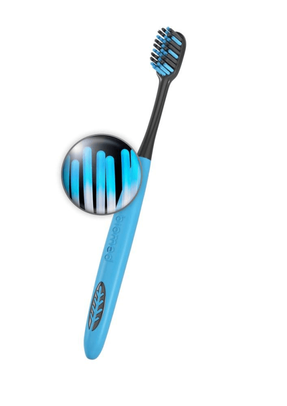 BIOMED Medium Toothbrush with Activated Charcoal.