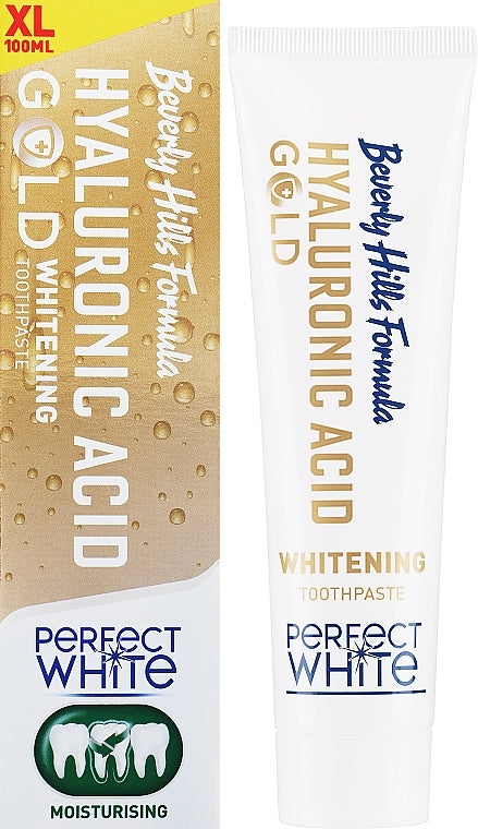 Beverly Hills Formula Perfect White Hyaluronic Acid Gold Whitening Toothpaste 100ml
