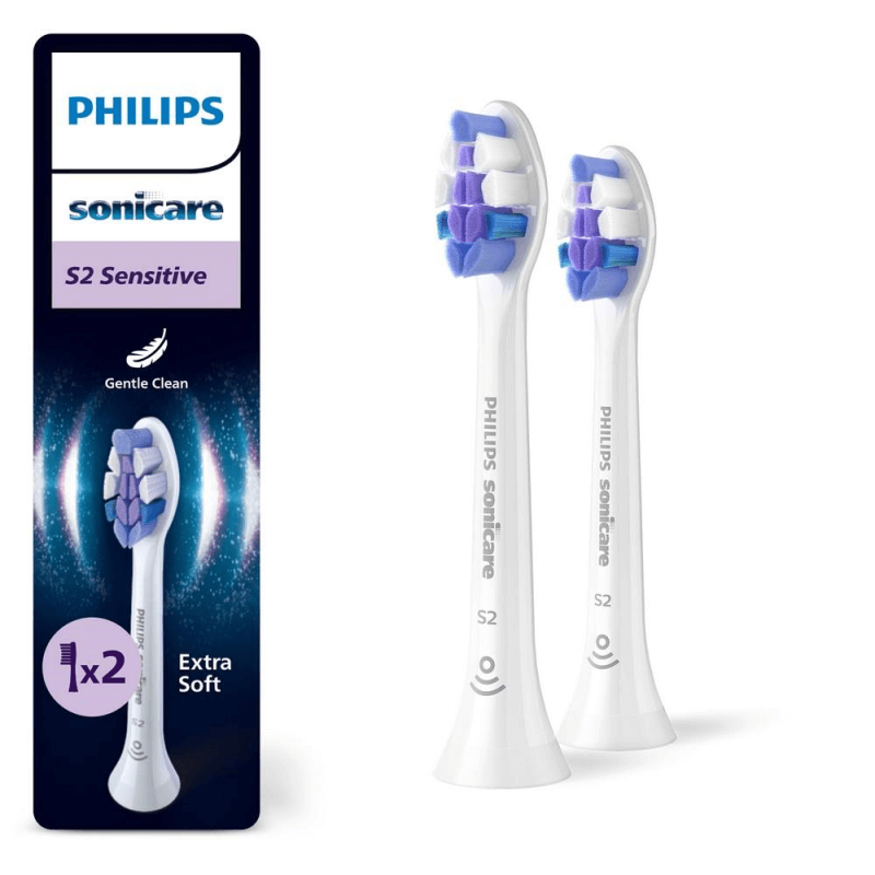 Philips Sonicare Sensitive Brush Heads S2 HX6052/87 – 2-Pack