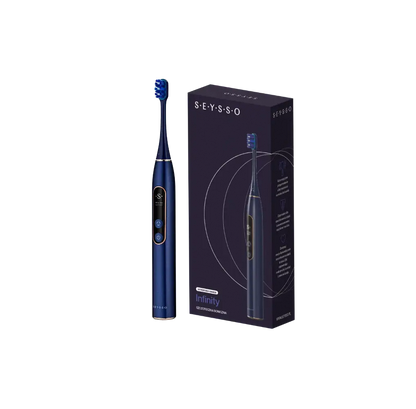 SEYSSO Hypertech Infinity Sonic Toothbrush with packaging, featuring advanced sonic technology and modern design.