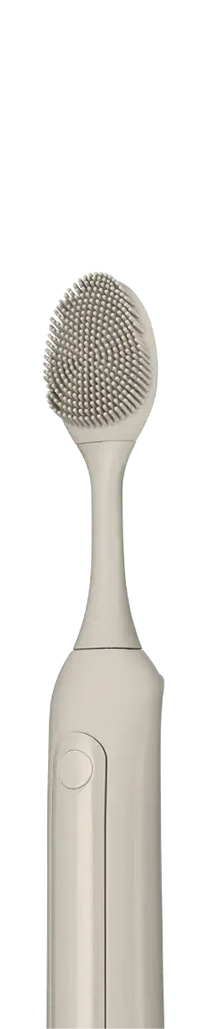 SEYSSO Color Face Brush Stone Beige – Face Cleansing Tip for smoother, brighter skin with gentle sonic cleansing.