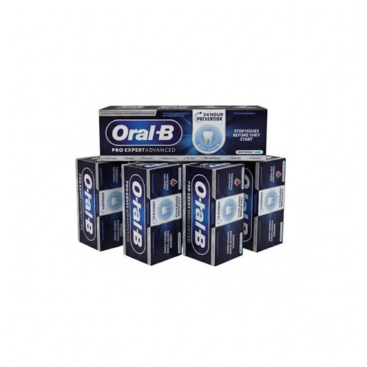 Oral-B toothpaste packaging on a white background