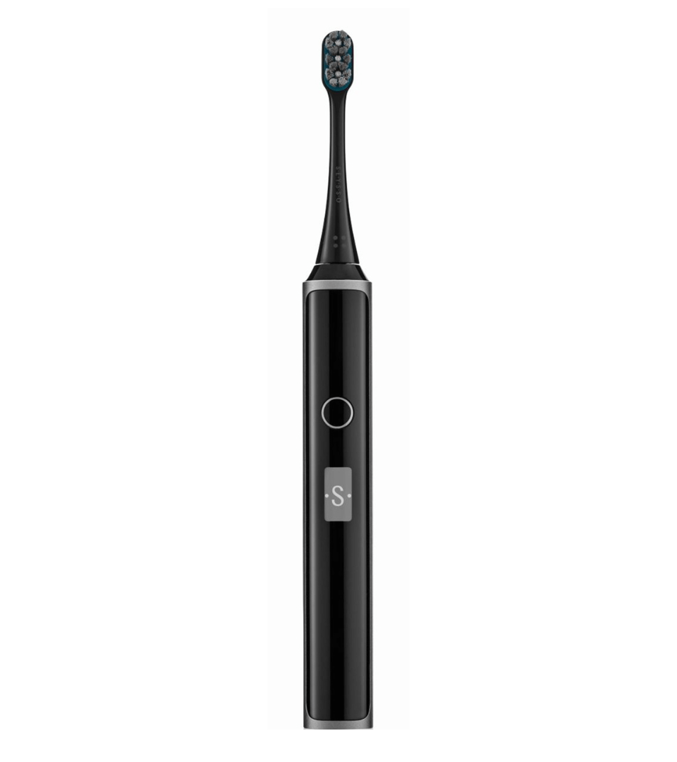 SEYSSO Hypertech Superior Sonic Toothbrush in sleek black design with advanced sonic technology.