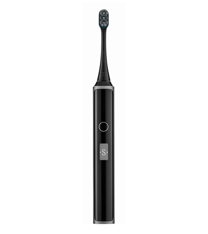 SEYSSO Hypertech Superior Sonic Toothbrush in sleek black design with advanced sonic technology.