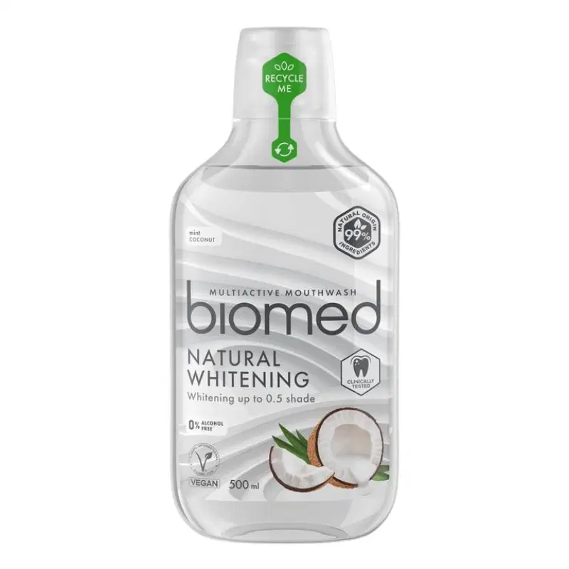 Biomed Natural Whitening Mouthwash 500ml – Coconut