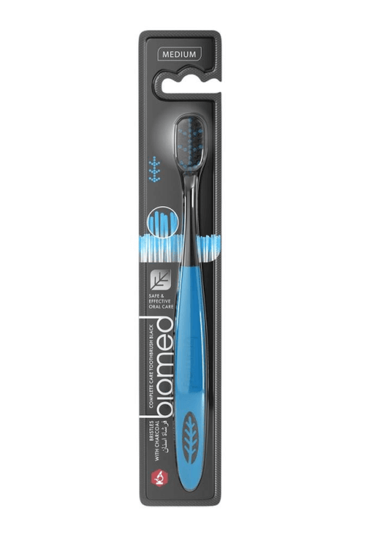BIOMED Medium Toothbrush with Activated Charcoal.