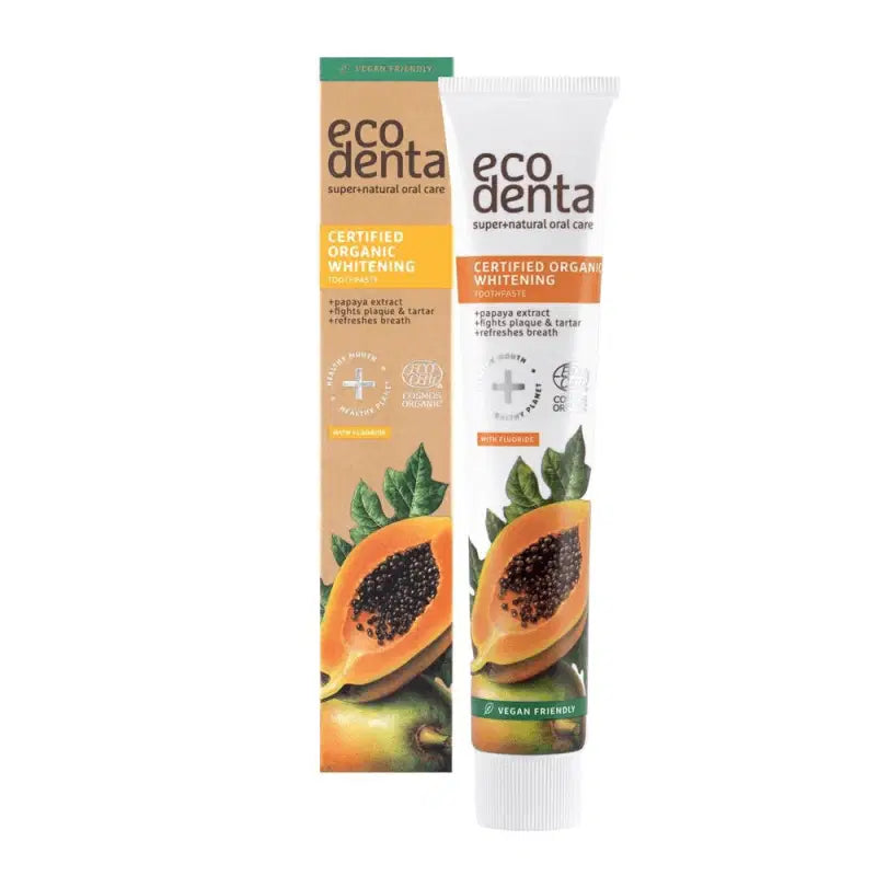 Ecodenta Certified Organic Whitening Toothpaste with Papaya Extract 75 ml