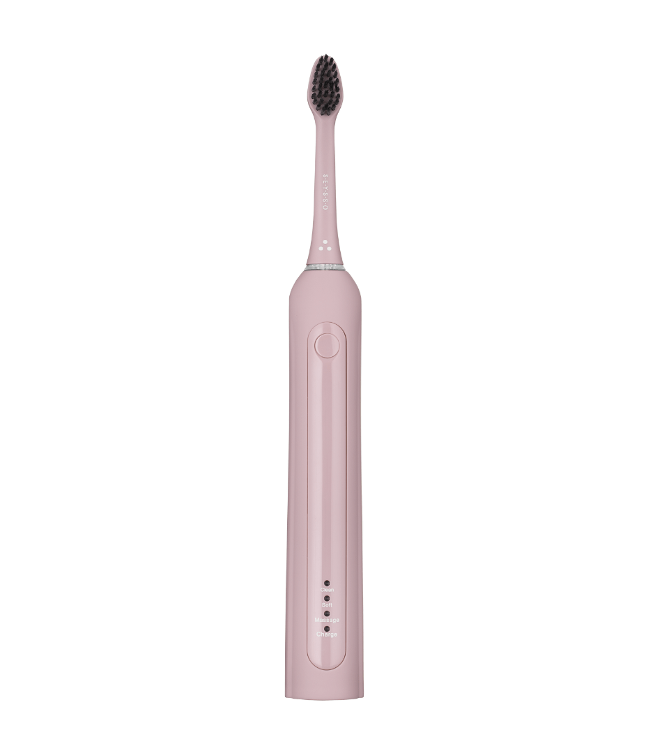 SEYSSO Color Misty Rose Basic Sonic Toothbrush in elegant pink design for effective cleaning.