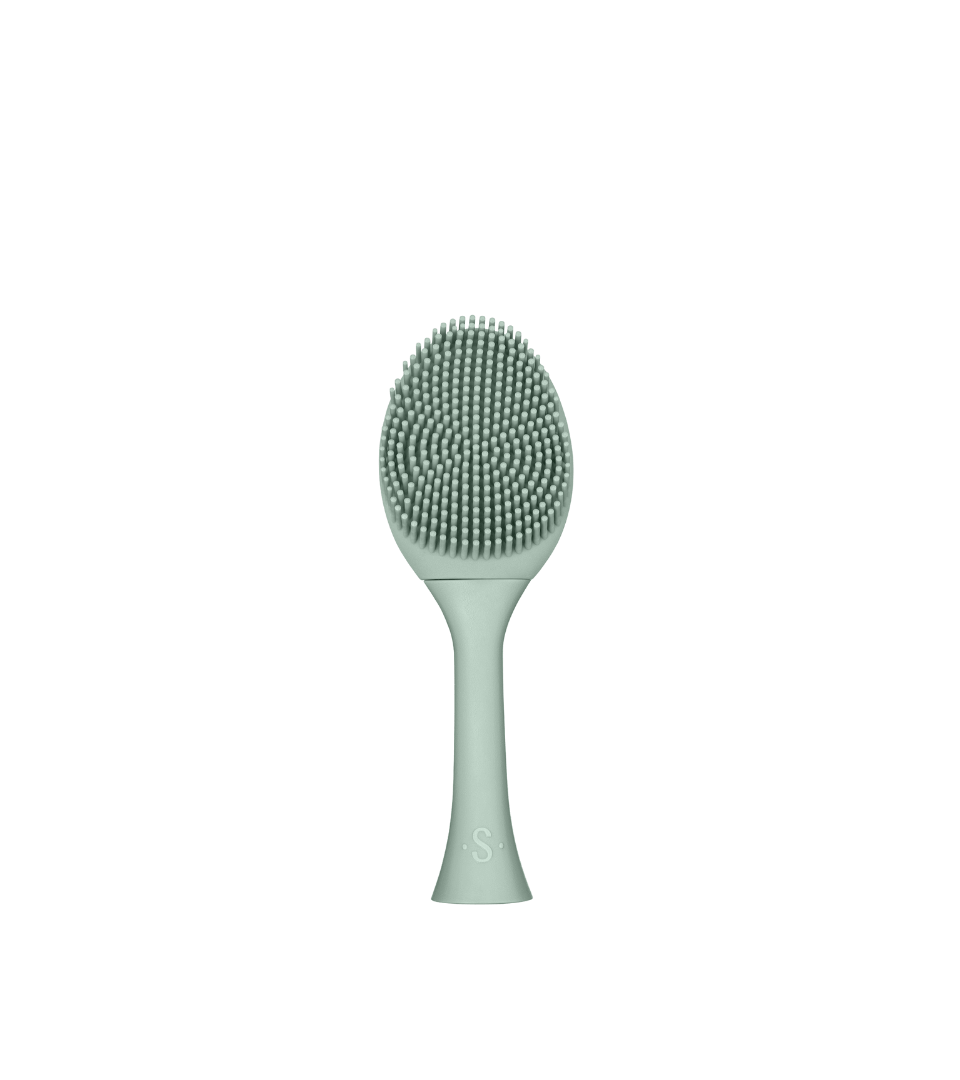SEYSSO Color Face Brush Aqua Grey – Face Cleansing Tip for gentle facial cleansing and skincare.