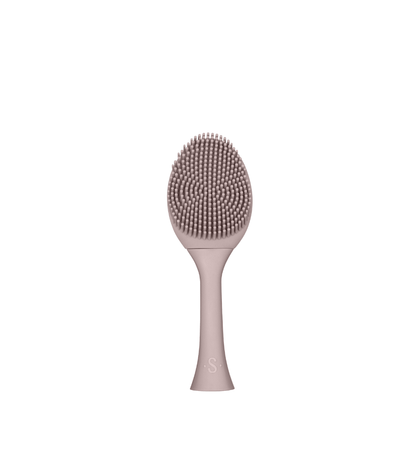 SEYSSO Color Face Brush Misty Rose – Face Cleansing Tip design with gentle silicone bristles.