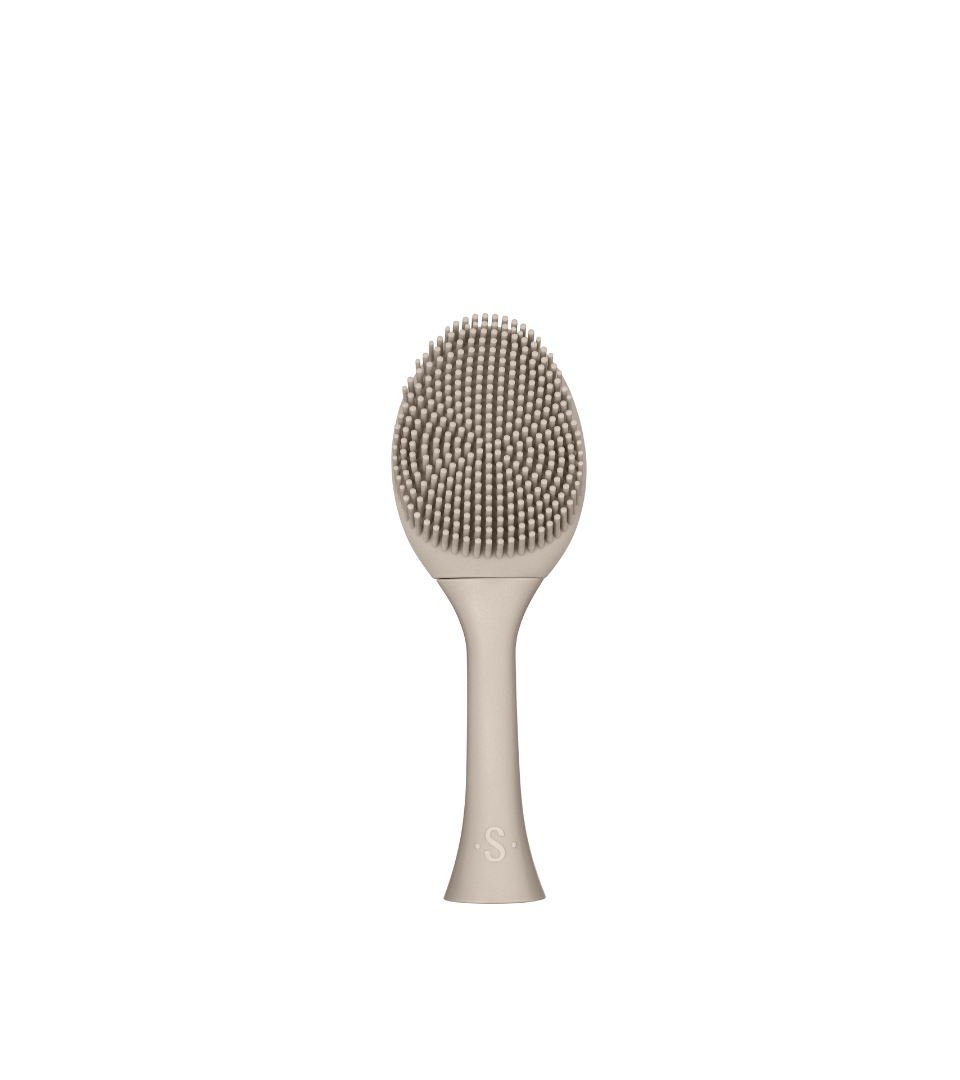 SEYSSO Color Face Brush Stone Beige – Face Cleansing Tip for effective skincare routine and gentle cleansing.