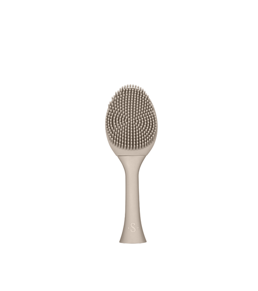 SEYSSO Color Face Brush Stone Beige – Face Cleansing Tip for effective skincare routine and gentle cleansing.