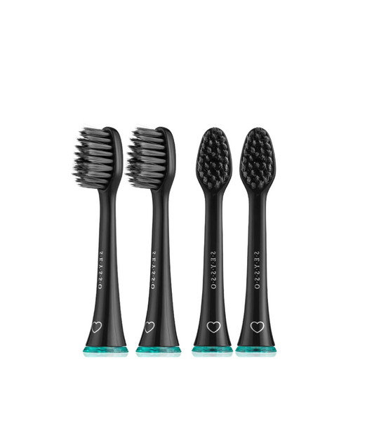 SEYSSO Carbon Antibacterial Sonic Toothbrush Heads – 4 pcs