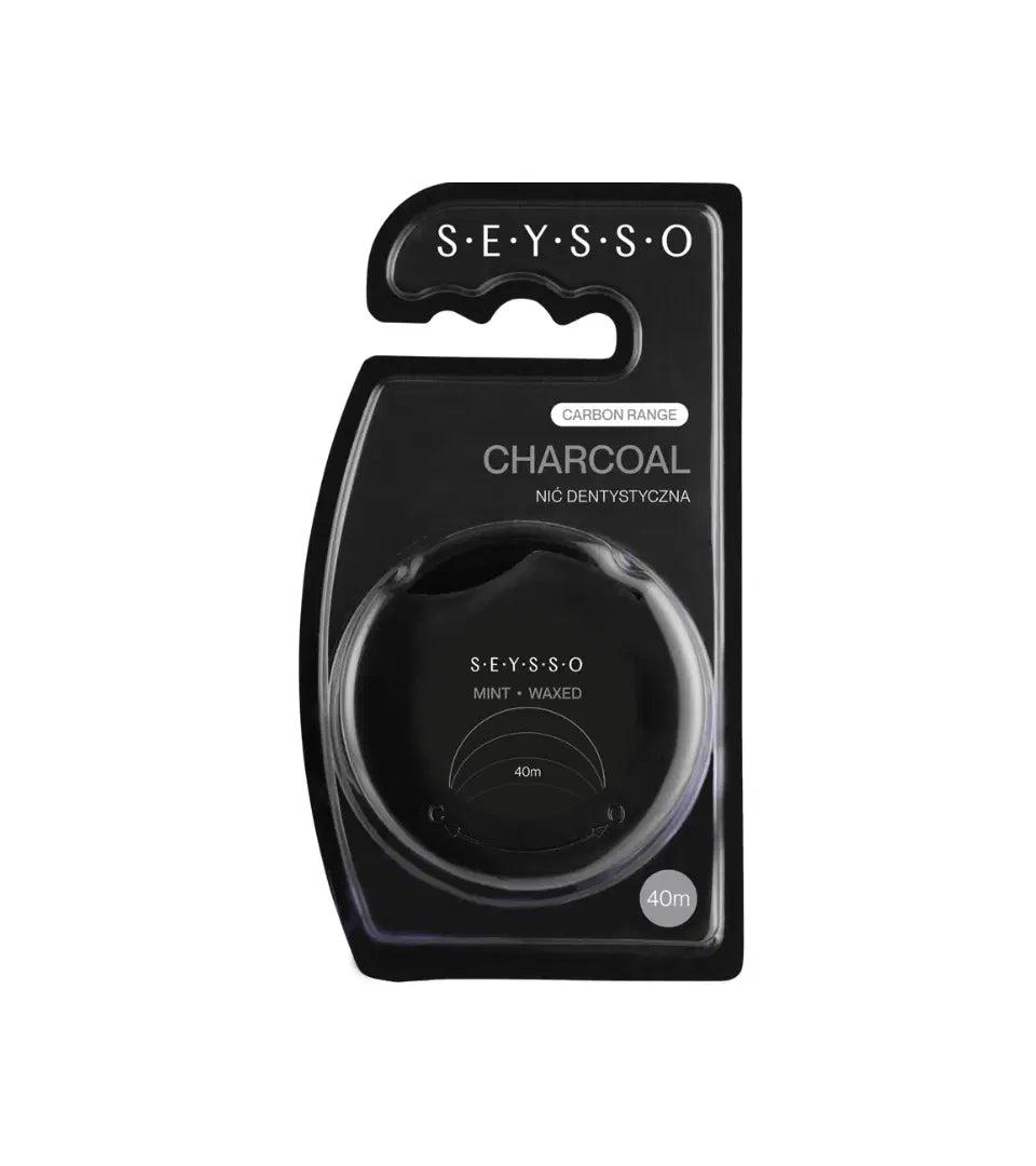 SEYSSO Carbon Dental Floss with Activated Charcoal 40m.