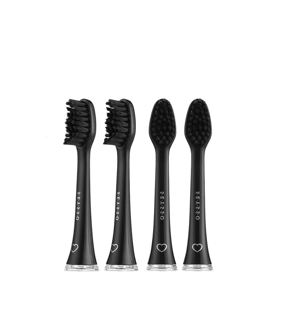SEYSSO Carbon Professional Sonic Toothbrush Heads – 4 pcs
