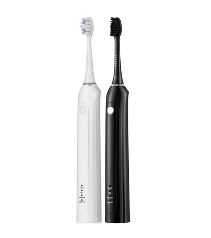 SEYSSO Basic White + SEYSSO Basic Black Sonic Toothbrush Set.