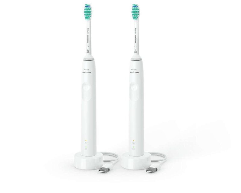 Philips Sonicare 3100 Series HX3675/13 – White 2-Pack