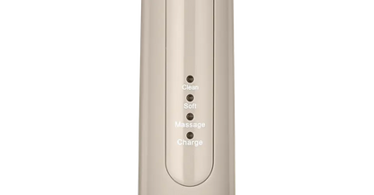 SEYSSO Color Stone Beige Basic Sonic Toothbrush control panel with modes Clean, Soft, Massage, and Charge.