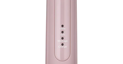 SEYSSO Color Misty Rose Basic Sonic Toothbrush control panel showing Clean, Soft, Massage, and Charge options.