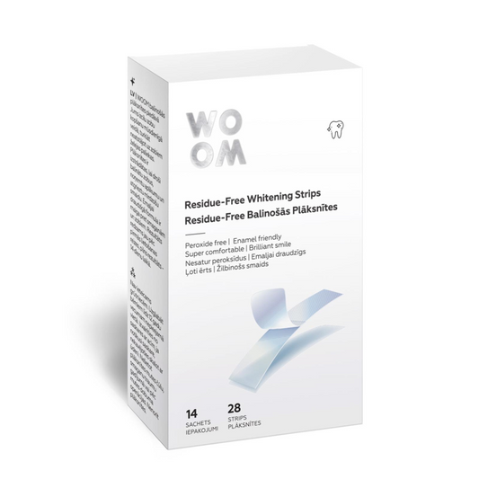 WOOM Peroxide-Free Whitening Strips – 28 pcs (14 Days)